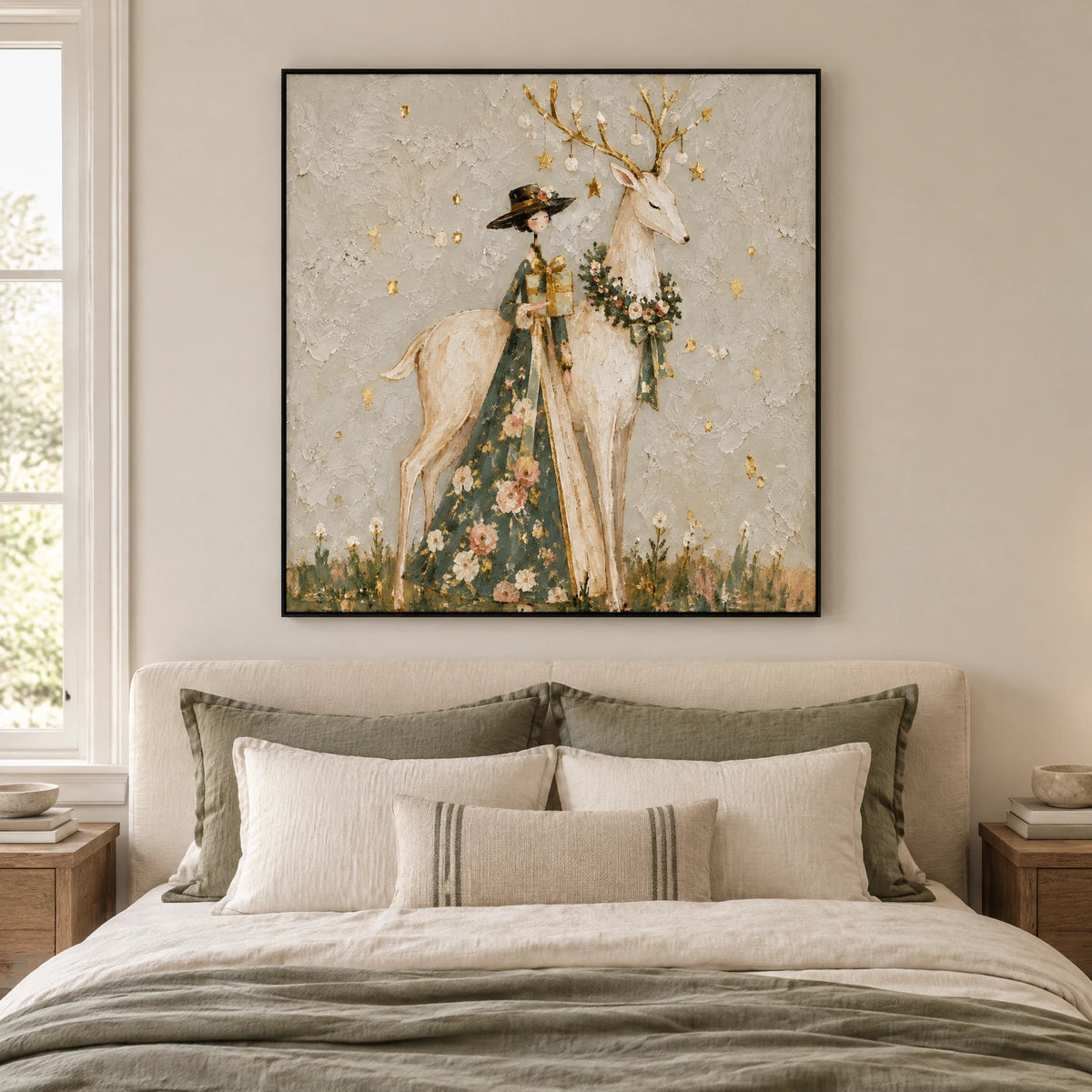 WOODLAND EMISSARY — Bedroom, black frame