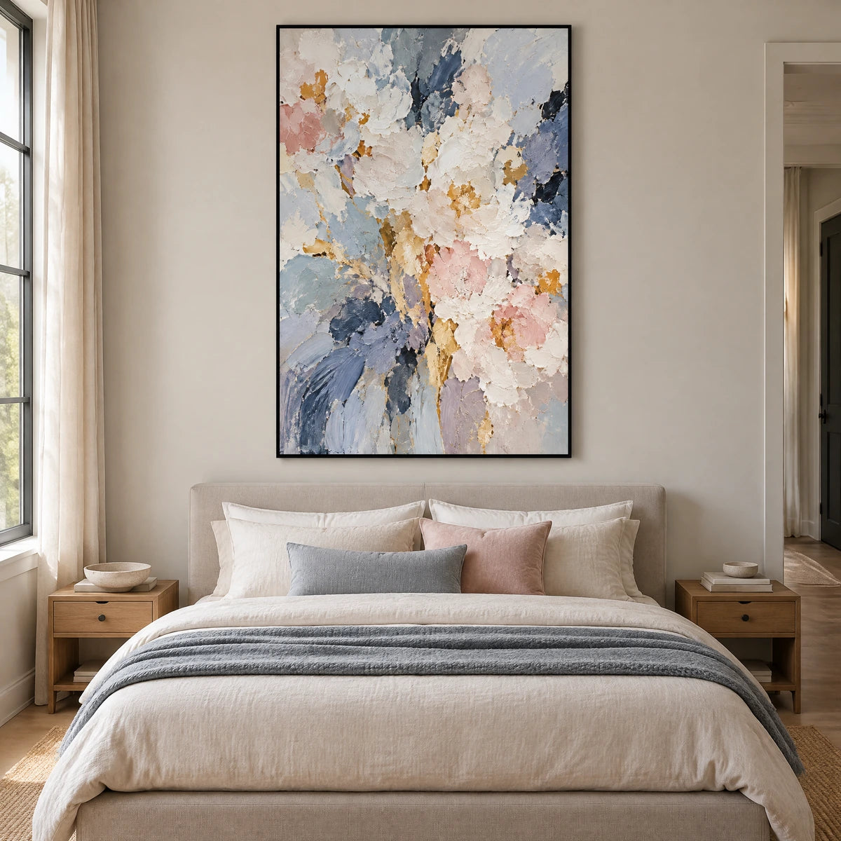 PETAL REVERIE — Bedroom, black frame