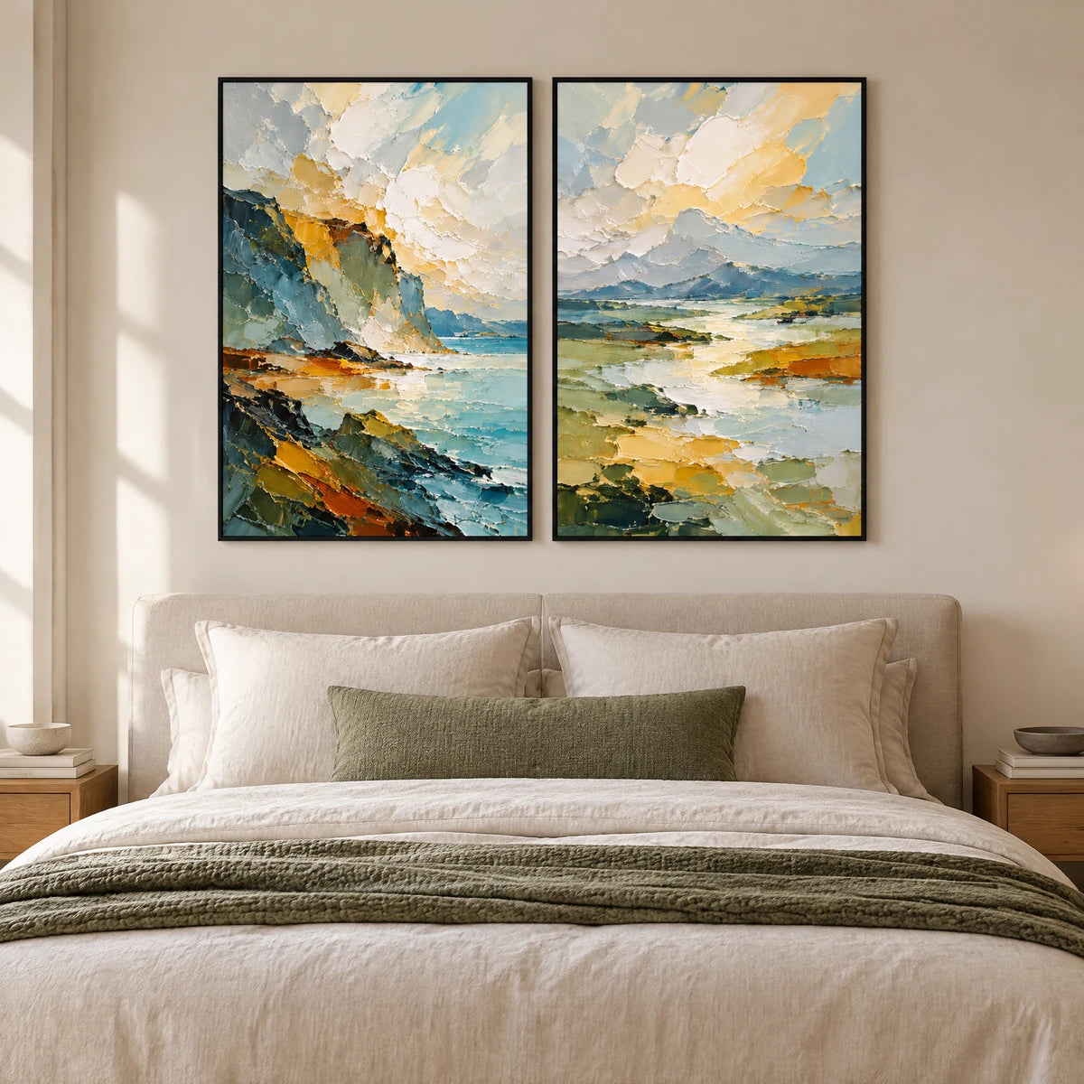 TWO SHORES — Bedroom, black frame