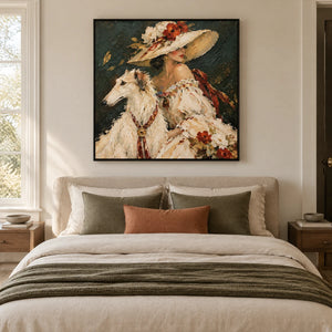 VELVET COMPANION — Bedroom, black frame