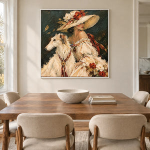 VELVET COMPANION — Dining room, white frame