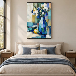 BLUE VESSEL — Bedroom, black frame