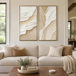 SOFT CONTOURS — Living room, gold frame