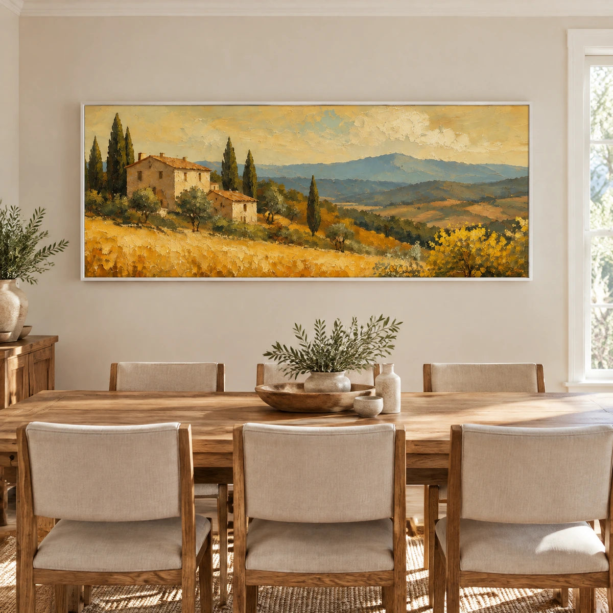 HARVEST RESIDENCE — Dining room, white frame