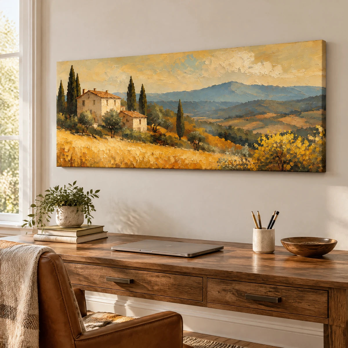 HARVEST RESIDENCE — Office, frameless stretched canvas