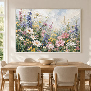 MEADOW CHORUS — Dining room, white frame