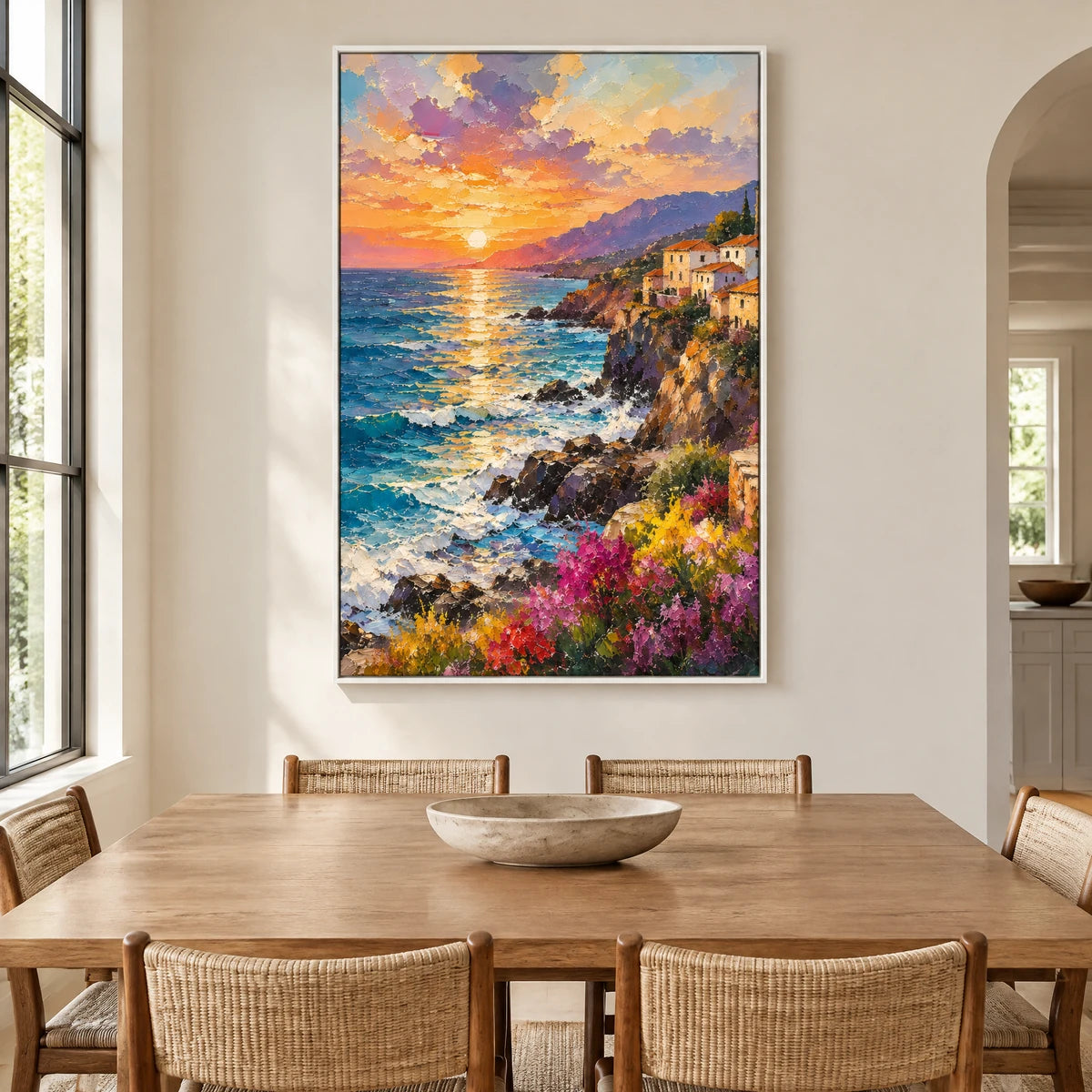HARBOR EMBER — Dining room, white frame