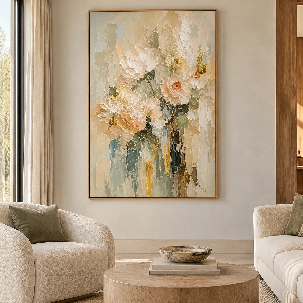 BLUSH STILLNESS — Hotel, natural wood frame