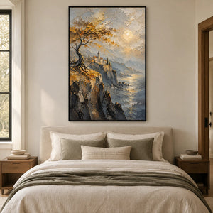 CLIFFTOP REVERIE — Bedroom, black frame