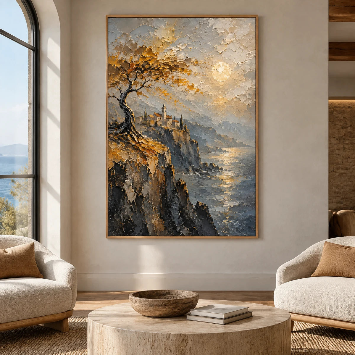 CLIFFTOP REVERIE — Hotel, natural wood frame