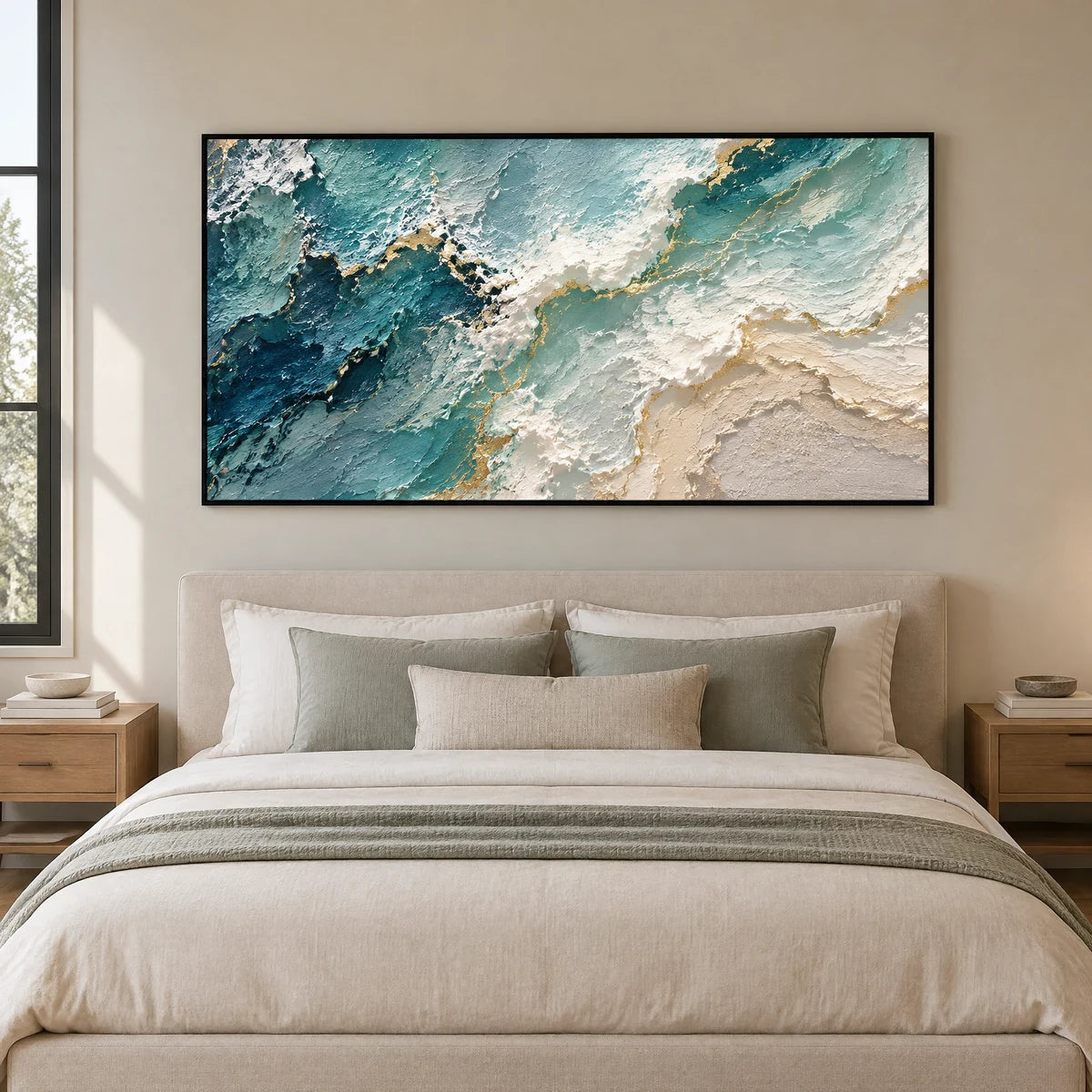 OCEAN LACE — Bedroom, black frame