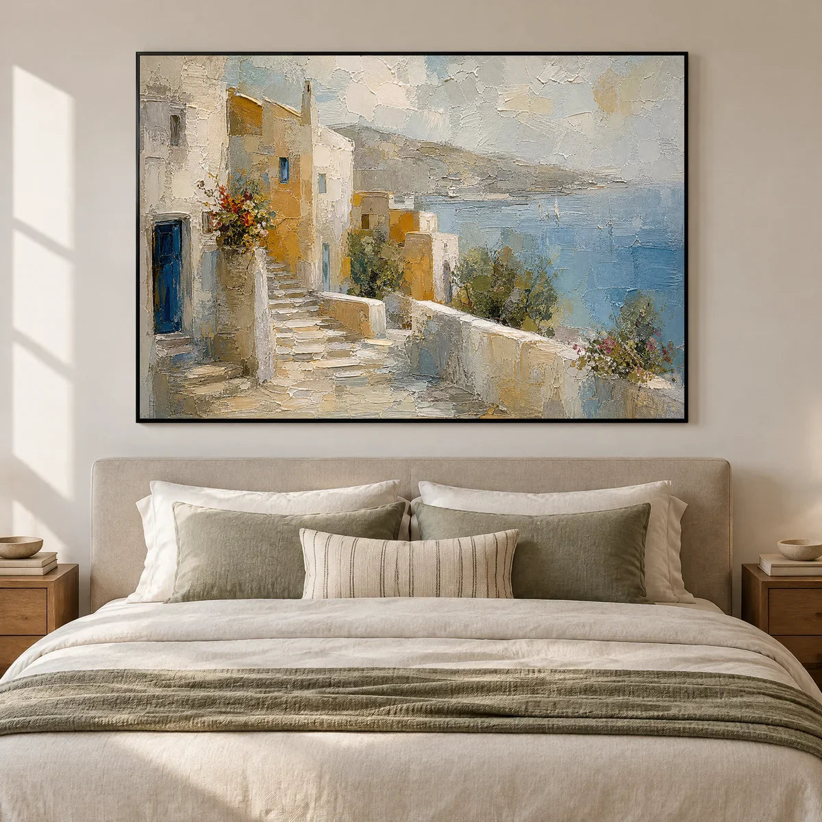 HARBORSIDE PASSAGE — Bedroom, black frame