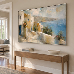 HARBORSIDE PASSAGE — Hallway, silver frame