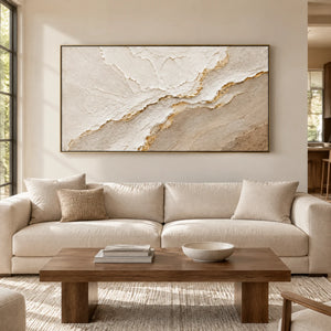 PALE CONFLUENCE — Living room, gold frame