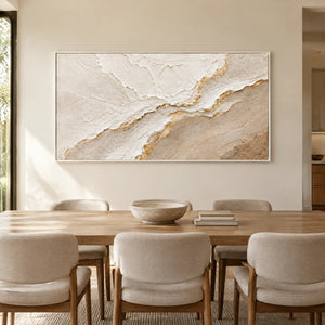 PALE CONFLUENCE — Dining room, white frame