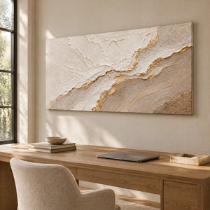 PALE CONFLUENCE — Office, frameless stretched canvas