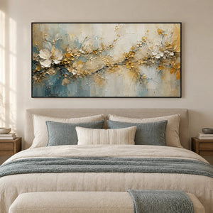 BRANCH OF LIGHT — Bedroom, black frame