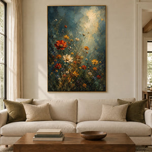 DUSK GARDEN — Living room, gold frame