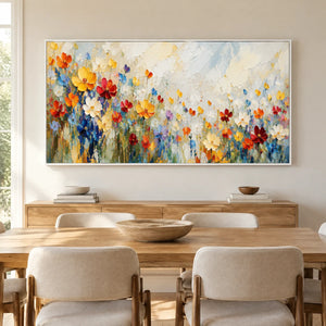 BLOOMING SPECTRUM — Dining room, white frame