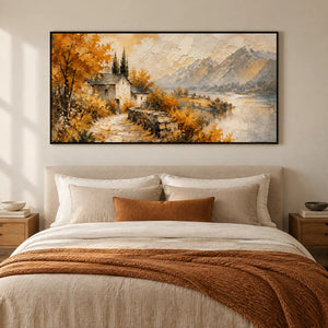 AUTUMN SANCTUARY — Bedroom, black frame