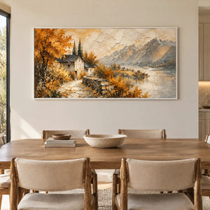 AUTUMN SANCTUARY — Dining room, white frame