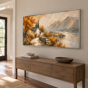 AUTUMN SANCTUARY — Hallway, silver frame