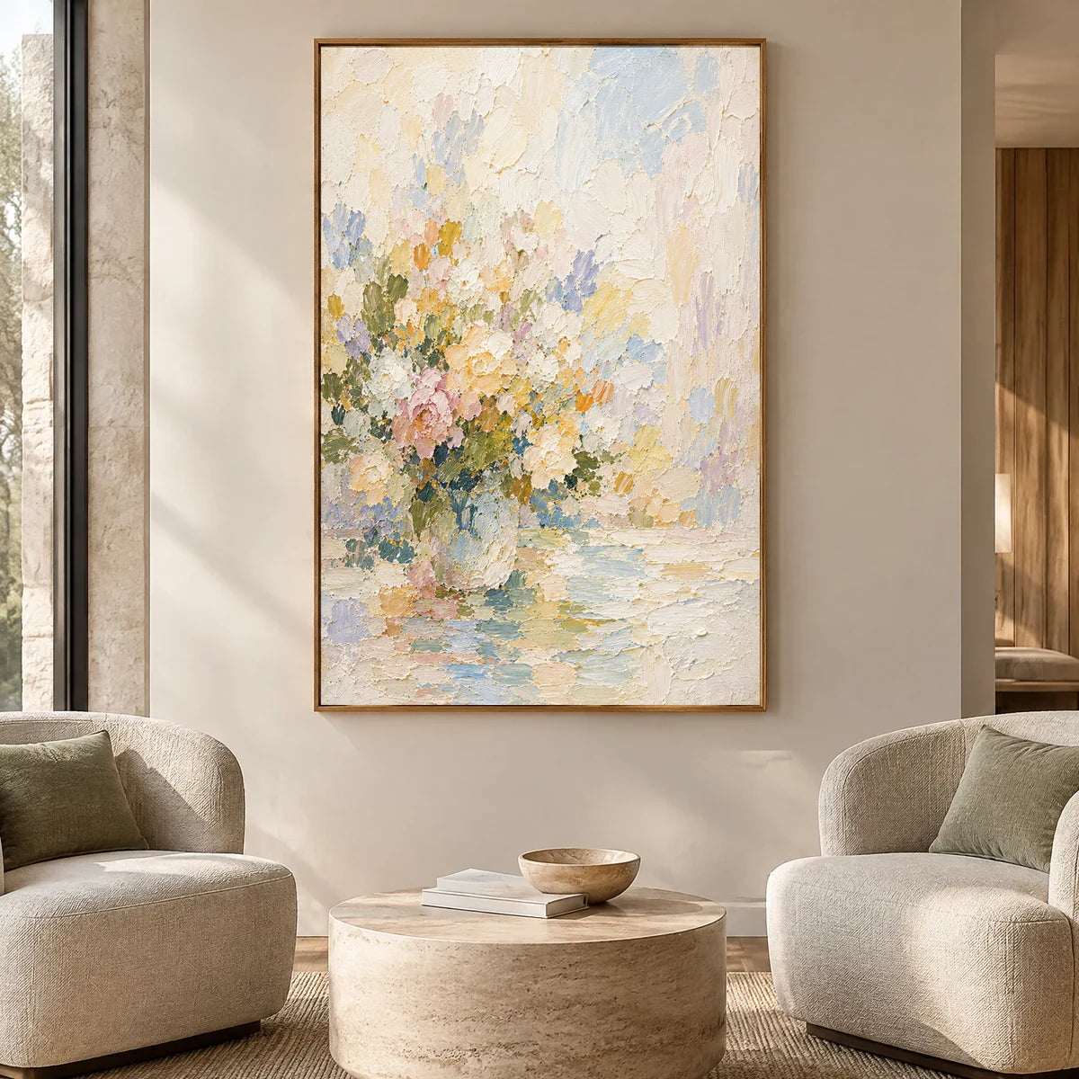 MORNING BOUQUET — Hotel, natural wood frame