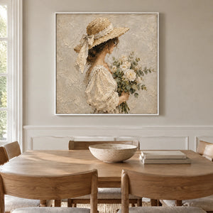 GATHERED LIGHT — Dining room, white frame