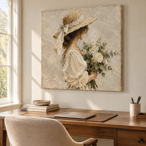 GATHERED LIGHT — Office, frameless stretched canvas