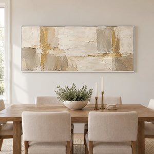 QUIET FRAMEWORK — Dining room, white frame
