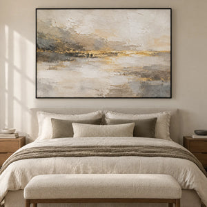 VEILED HORIZON — Bedroom, black frame