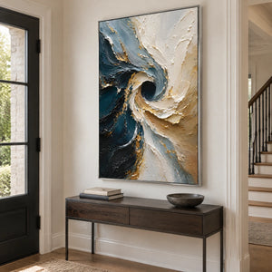TURNING TIDE — Hallway, silver frame