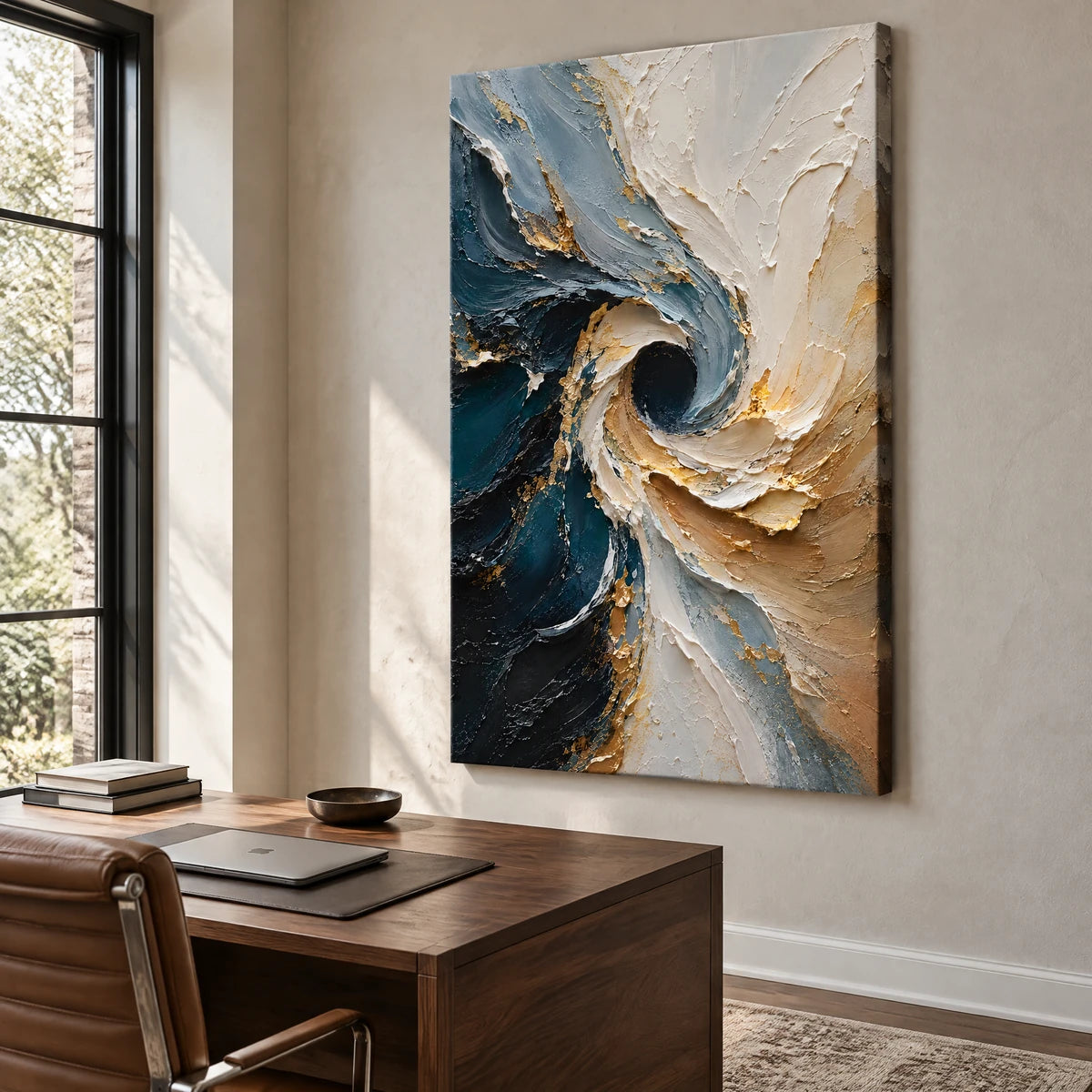 TURNING TIDE — Office, frameless stretched canvas