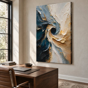 TURNING TIDE — Office, frameless stretched canvas