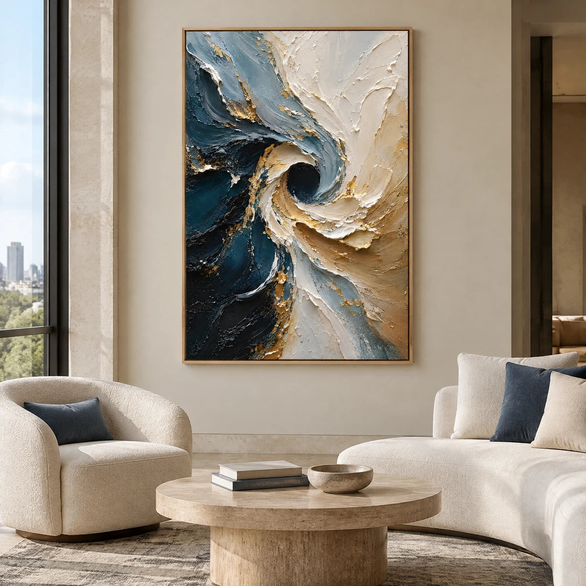 TURNING TIDE — Hotel, natural wood frame