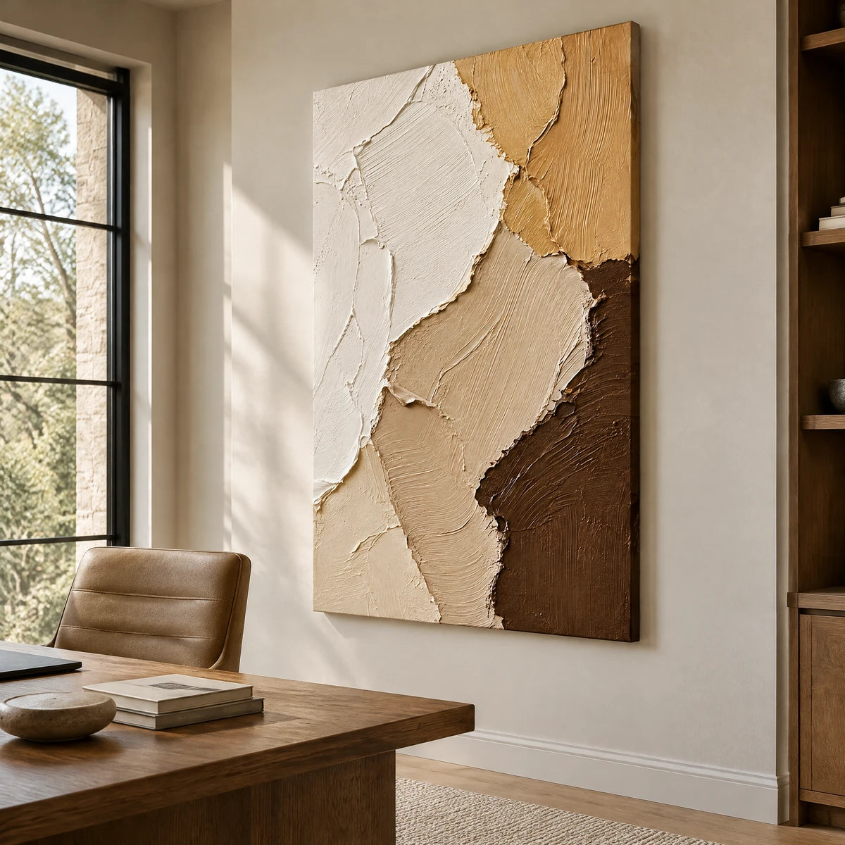 EARTHFOLD — Office, frameless stretched canvas