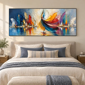 COLOR IN REFLECTION — Bedroom, black frame