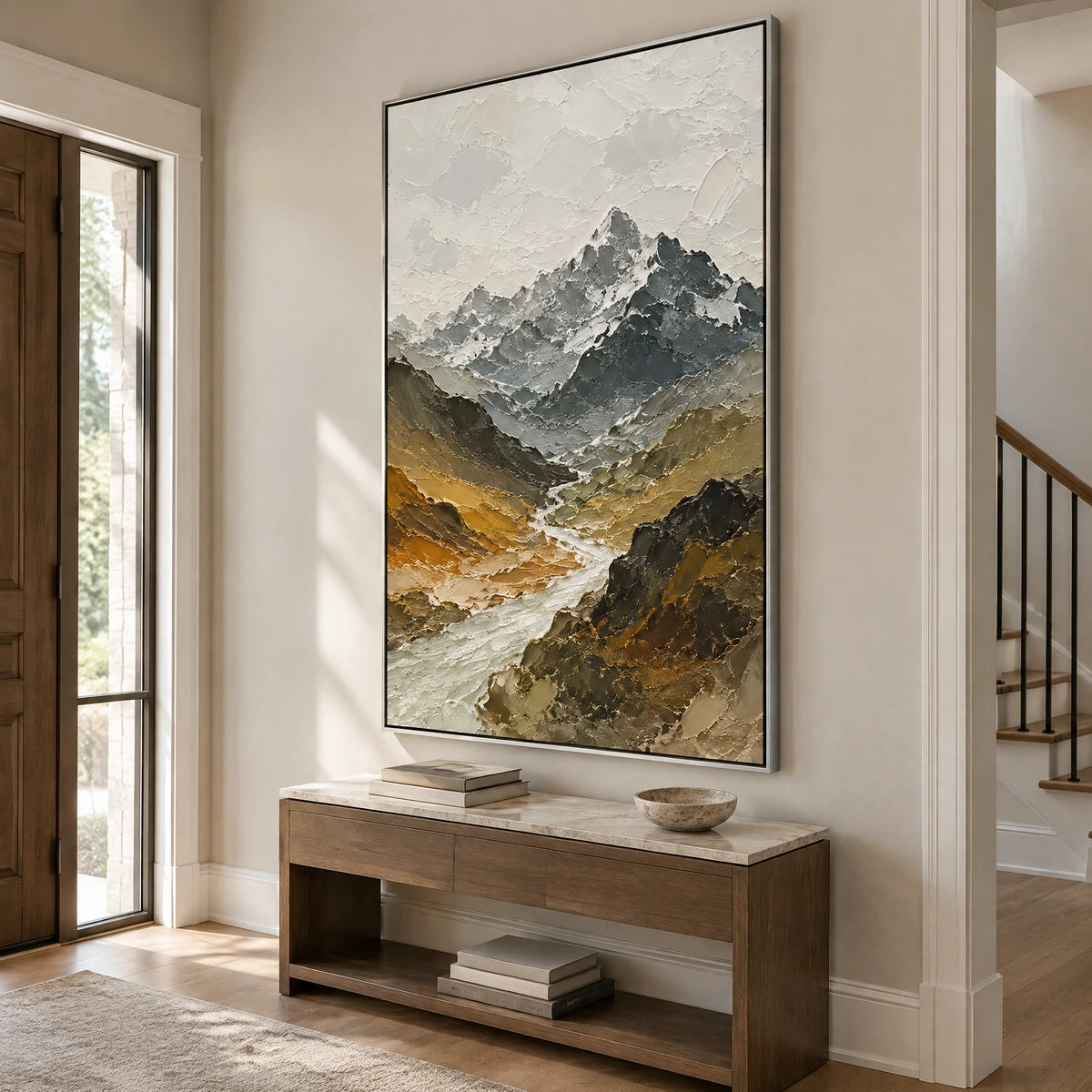 HIGHLAND PASSAGE — Hallway, silver frame
