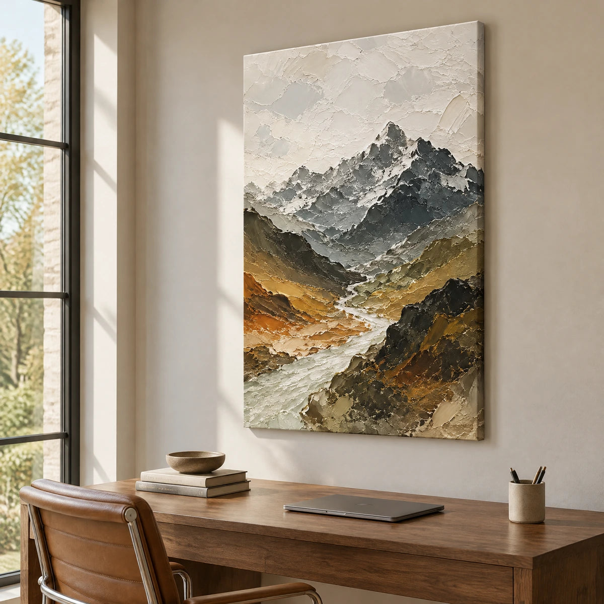 HIGHLAND PASSAGE — Office, frameless stretched canvas