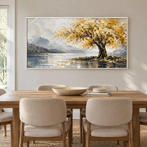 GOLDEN SHELTER — Dining room, white frame