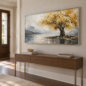 GOLDEN SHELTER — Hallway, silver frame
