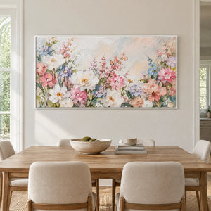 PETAL TAPESTRY — Dining room, white frame