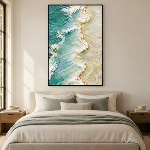 SHORELINE RHYTHM — Bedroom, black frame