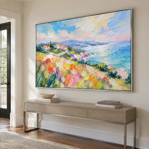 SEASIDE COLORFIELD — Hallway, silver frame