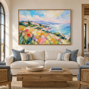 SEASIDE COLORFIELD — Hotel, natural wood frame