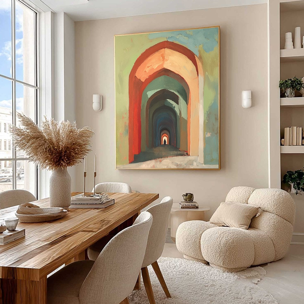 PASSAGE: Architectural Oil Painting with Warm Tones