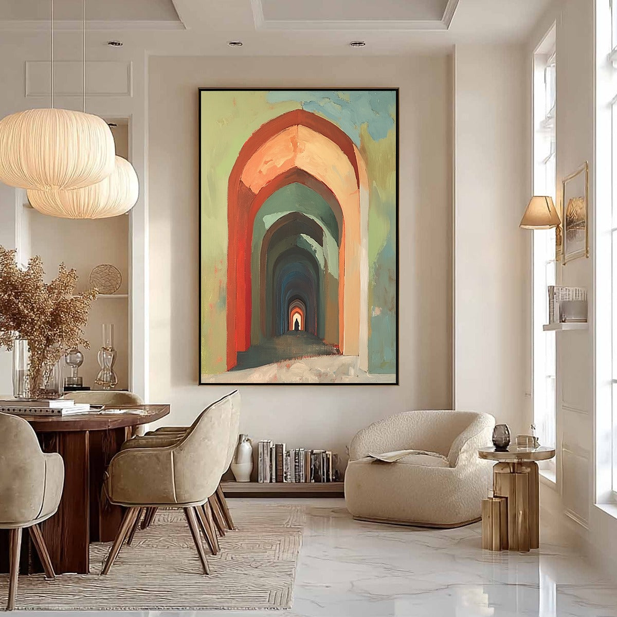PASSAGE: Architectural Oil Painting with Warm Tones