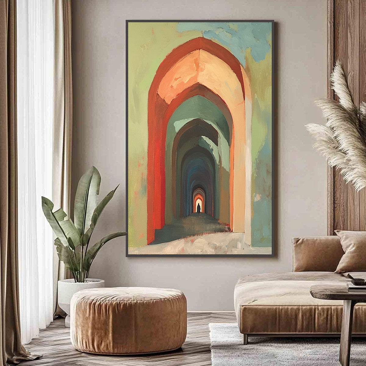 PASSAGE: Architectural Oil Painting with Warm Tones