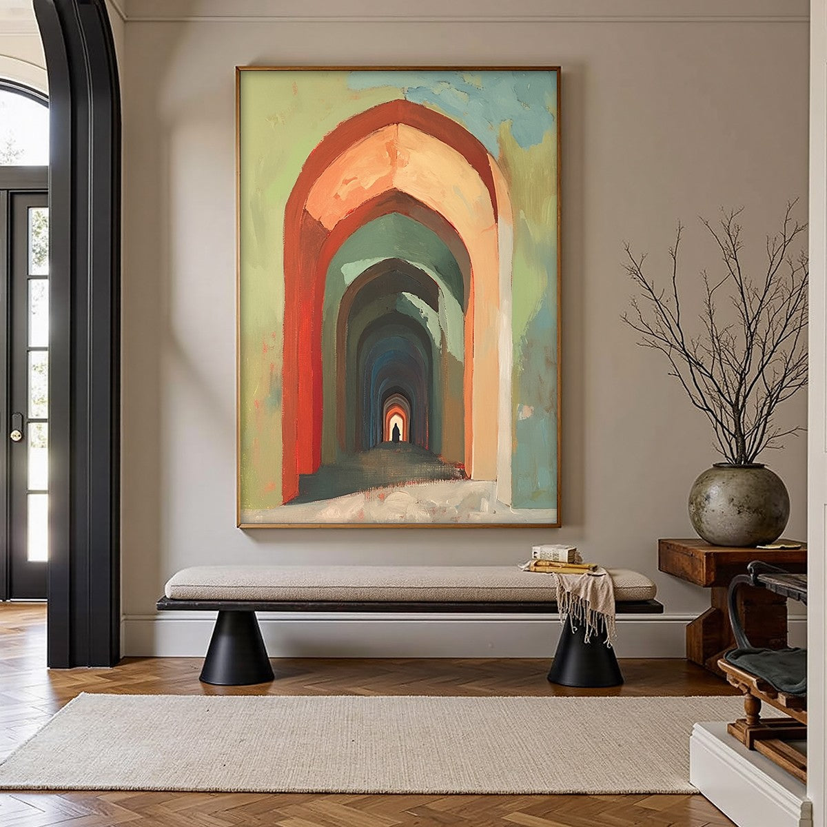 PASSAGE: Architectural Oil Painting with Warm Tones