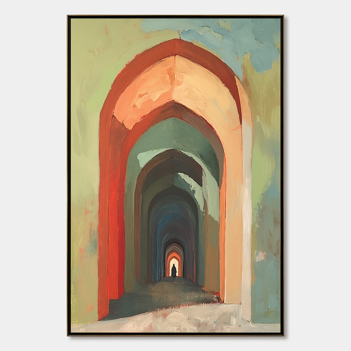 PASSAGE: Architectural Oil Painting with Warm Tones